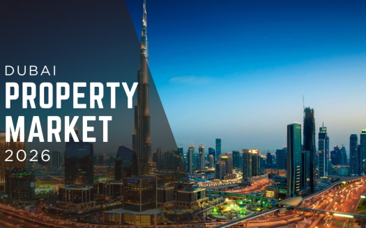 Dubai property market 2026 with residential buildings